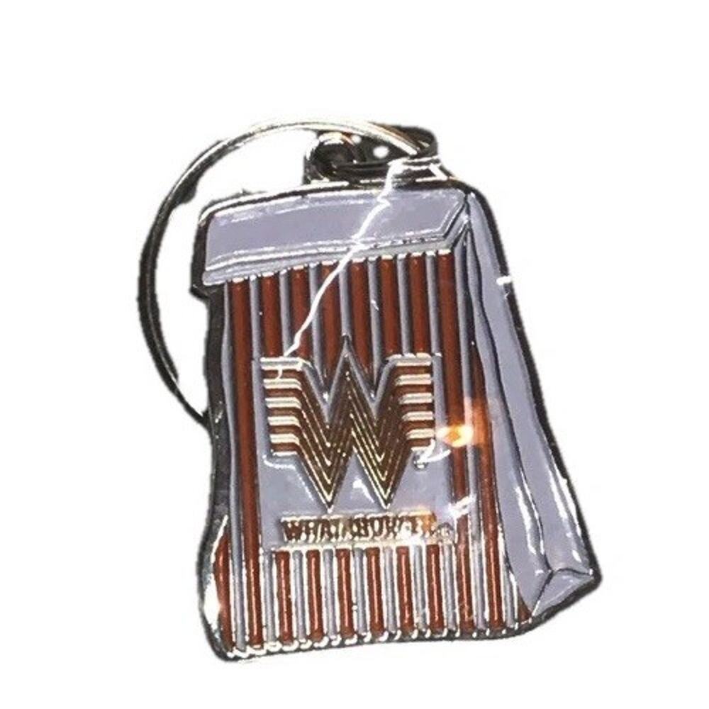 WHATABURGER Food Bag Metal Keychain- JUST LIKE YOU LIKE IT